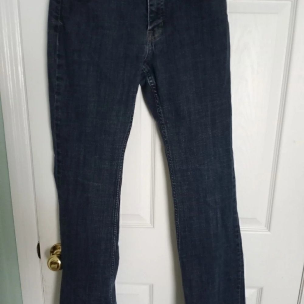 Ralph Lauren Sport Dark Blue Brown Stitch Jeans 29×31. Condition is "Pre-owned
